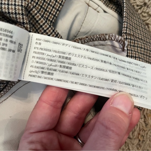 ABERCROMBIE & FITCH Curve Love A&F Sloane Tailored Wide Leg Pant in Brown Sz 6S - Picture 8 of 12